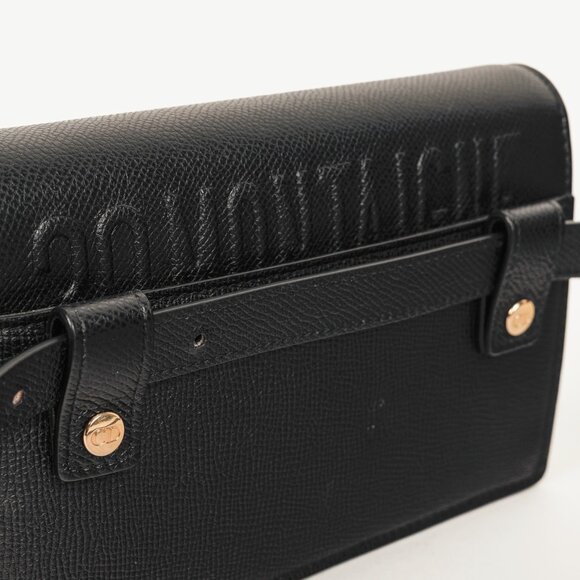 Christian Dior 30 Montaigne Black Leather 2-in-1 Pouch - Picture 9 of 15